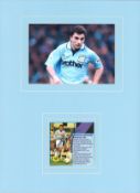 Georgi Kinkladze 16x12 overall mounted signature piece includes signed magazine page and colour