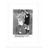 Bertie Auld Celtic Legend signed 12x10 mounted black and white magazine photo. Robert Auld (born