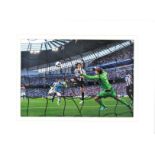 David Silva signed 16x12 overall mounted colour photo pictured in action for Manchester City.