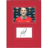 Bastian Schweinsteiger 16x12 overall includes signed album page and colour photo pictured while at