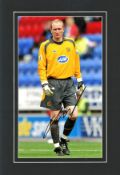 Chris Kirkland signed 15x10 mounted colour photo pictured while playing for Wigan Athletic.