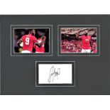 Romelu Lukaku 16x12 overall mounted signature piece includes signed album page and two colour photos