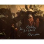 Star Wars, nice 8x10 Star Wars photo signed by actor Tom Baker as Bendu. Good Condition. All