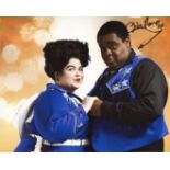 Doctor Who 8x10 inch photo scene signed by actor Clive Rowe who played Morvin Van Hoff. Good