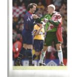 Peter Schmeichel Signed Manchester United 8x12 Photo. Good Condition. All autographs are genuine