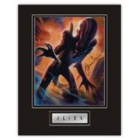 Stunning Display! Alien John Hurt hand signed professionally mounted display. This beautiful display