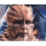 Doctor Who 8x10 photo signed by actor Christopher Ryan as Lord Kiv. Good Condition. All autographs