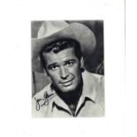 James Garner (1928-2014) Actor Signed 10x12 Mounted Picture. Good Condition. All autographs are