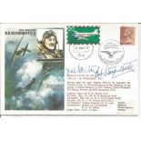 WW2 Robert Stanford Tuck and Josef Haibock signed on Tucks own Historic Aviators cover, only 17