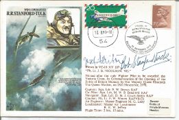 WW2 Robert Stanford Tuck and Josef Haibock signed on Tucks own Historic Aviators cover, only 17