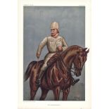 The Cavalry Division 12/7/1900, Subject Sir John French , Vanity Fair print, These prints were