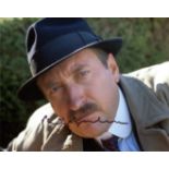 Poirot 8x10 TV detective drama photo signed by actor Philip Jackson as Inspector Jupp. Good