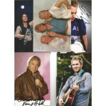 Music Collection 5x signed 6x4 colour photographs of Derek Ryan, Myles Kennedy, Jason Wade, Vince