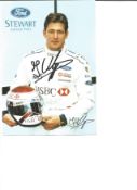 Jos Verstappen signed 8x6 colour promo card. Good Condition. All autographs are genuine hand