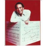 Music Paul Anka signed 10 x 8 colour photo. Good Condition. All autographs are genuine hand signed