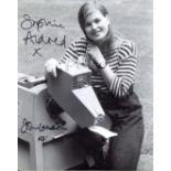 Doctor Who 8x10 inch photo scene signed by actors John Leeson (K9) and Sophie Aldred (ace). Good