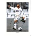 Roberto Carlos COLLAGE Real Madrid Signed 16 x 12 inch football photo. Good Condition. All