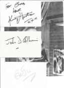 Allo Allo collection signed 10x8 b/w photo by Kim Hartman and 3 x autograph pieces signed by Guy