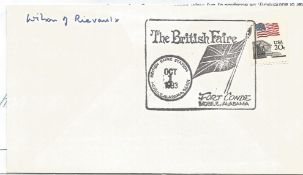Prime Minister Harold Wilson signed 1983 plain US FDC. Good Condition. All autographs are genuine
