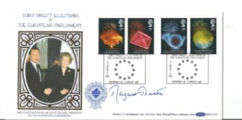 Margaret Thatcher signed 1989 Benham European elections official FDC BLCS41b. Good Condition. All