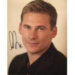 Pop Star. 8x10 photo signed by boy band pop star Lee Ryan of the group 'Blue'. Ryan is also a TV