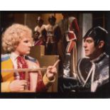 Doctor Who 8x10 inch photo scene signed by actor Michael Jayston. Good Condition. All autographs are