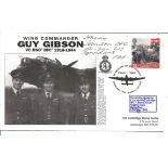 WW2 Dambuster Johnny Johnson DFC signed 1994 Guy Gibson VC RAF cover. Good Condition. All autographs