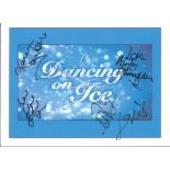 Dancing on ice 12x10 show flyer signed by Hayley Tamaddon (Coronation Street), Karen Barber (