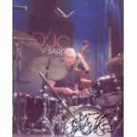 Charlie Watts The Rolling Stones signed 10 x 8 inch photo playing drums. Good Condition. All