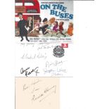 On the Buses cast signed, 1979 Omnibus cover signed by Reg Varney, Bob Grant, Anna Jaren, Stephen