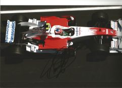 Timo Glock signed 12x8 colour photo for Toyota in 2008. Good Condition. All autographs are genuine