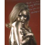 007 Bond girl, lovely 8x10 photo signed by Goldfinger actress Shirley Eaton who has also added her