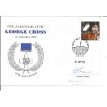 George Lowe GC awarded 1958 signed 2005, 65th ann George Cross cover. Good Condition. All autographs