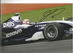 Kazuki Nakajima signed 12x8 colour photo racing in Melbourne 2007. Good Condition. All autographs