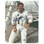 Apollo Astronaut Richard Gordon signed 10 x 8 inch colour Space Suit photo. Richard Francis Gordon