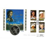 Her Majesty Queen Elizabeth II 70th birthday PNC coin cover. Numbered 2402. Ascension Island 22/4/