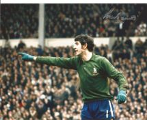 Peter Bonetti Chelsea football legend signed 10 x 8 colour photo. Good Condition. All autographs are