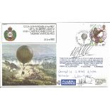 John Nott signed Balloon cover flown on 1981 World Record flight in GBIDT to 56100ft, one of only 10