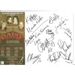 Daisy Pulls It off signed 12x10 Flyer signed by Kim Hartman, Miranda Nolan, Julia Mallam, Katie