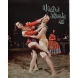 From Russia With Love. 007 Bond girl Martine Beswick signed photo scene from the movie From Russia