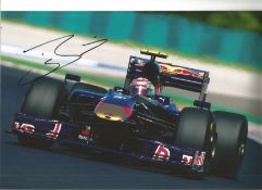 Sebastien Buemi signed 12x8 colour photo racing Red Bull in 2009. Good Condition. All autographs are