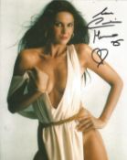 Blowout Sale! Caroline Munro super sexy hand signed 10x8 photo. This beautiful hand-signed photo