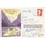 WW2 rare Multiple Tirpitz Raiders signed Escape from Norway RAF Escaping Society cover. Signed by