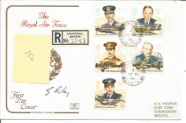 George Cross winner G Riley GC signed 1986 RAF FDC with Bristol CDS postmark. Good Condition. All
