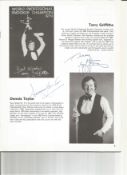 Snooker Vintage Programme The Tolly Cobbold Classic 1980 signed inside by four legends of the game