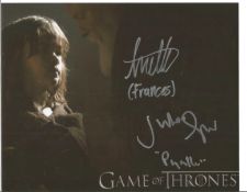 Game Of Thrones 10x 8 colour Photo Signed In Person By Julian Glover & Annette Hannah. Good