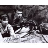 Doctor Who 8x10 inch photo scene signed by actors Carole Ann Ford and William Russell. Good