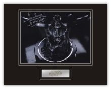 Stunning Display! Rare Image! Star Wars Dave Prowse hand signed professionally mounted display. This