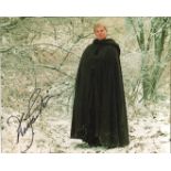 Cadfael. 8x10 photo signed by actor Sir Derek Jacobi as the detective monk, Cadfael. Good Condition.