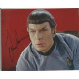 Star Trek Leonard Nimoy signed 10 x 8 colour photo as Spock. Good Condition. All autographs are